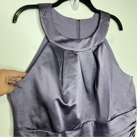 Elegant Purple Sleeveless Dress (David's Bridal) - Picture 2 of 5